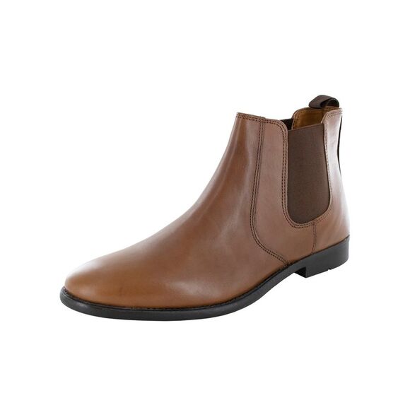 Franco Fortini Mens 'Trevor' Chelsea Leather Ankle Boots - Picture 1 of 3